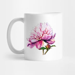 Pink peony Mug